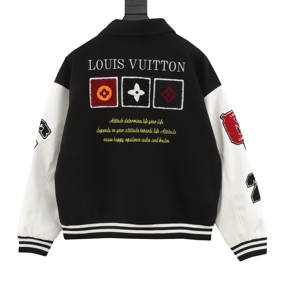 Louis Vuitton Cartoon Embroidery Baseball Jacket 