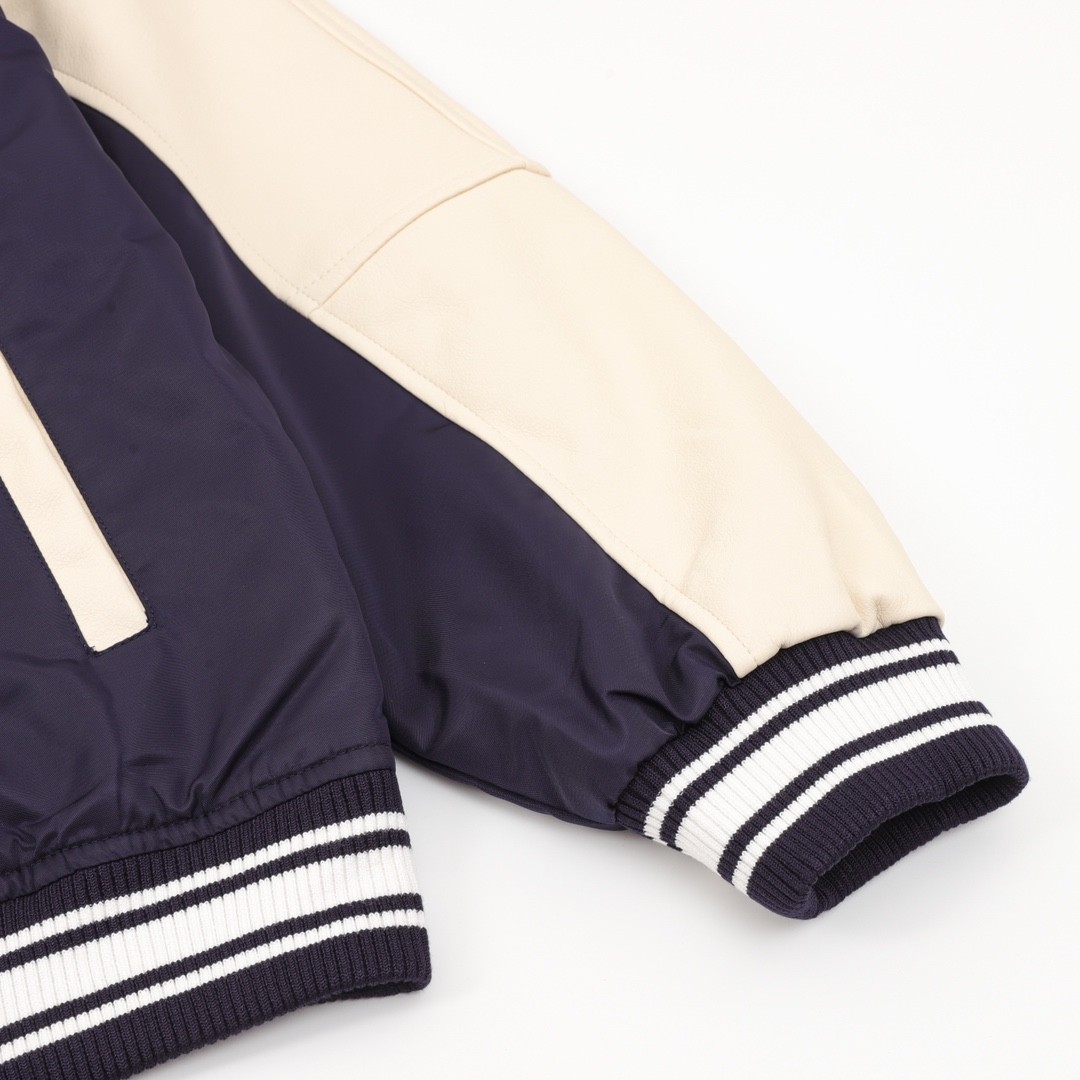 Louis Vuitton Colorblocked Baseball Jacket Coat