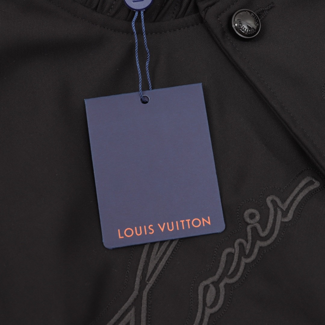 Louis Vuitton Ferdinand Embroidered Silhouette Baseball Flight Jacket