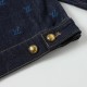 Louis Vuitton SS24 Logo Embroidered Blue Denim Jacket Unisex