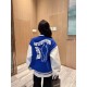 Louis Vuitton V Letter Embroidery Spliced Baseball Jacket Jacket