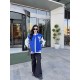 Louis Vuitton V Letter Embroidery Spliced Baseball Jacket Jacket