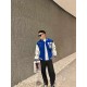 Louis Vuitton V Letter Embroidery Spliced Baseball Jacket Jacket