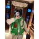 Louis Vuitton Skull Embroidery Patchwork Baseball Jacket Coat