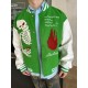 Louis Vuitton Skull Embroidery Patchwork Baseball Jacket Coat