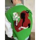 Louis Vuitton Skull Embroidery Patchwork Baseball Jacket Coat