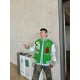 Louis Vuitton Skull Embroidery Patchwork Baseball Jacket Coat