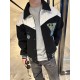  Louis Vuitton Appliquéd Logo Patchwork Baseball Jacket Coat