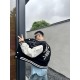 Louis Vuitton Appliquéd Logo Patchwork Baseball Jacket Coat