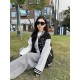 Louis Vuitton Appliquéd Logo Patchwork Baseball Jacket Coat