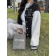 Louis Vuitton Appliquéd Logo Patchwork Baseball Jacket Coat