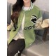 Louis Vuitton Badge Embroidery Patchwork Baseball Jacket Coat