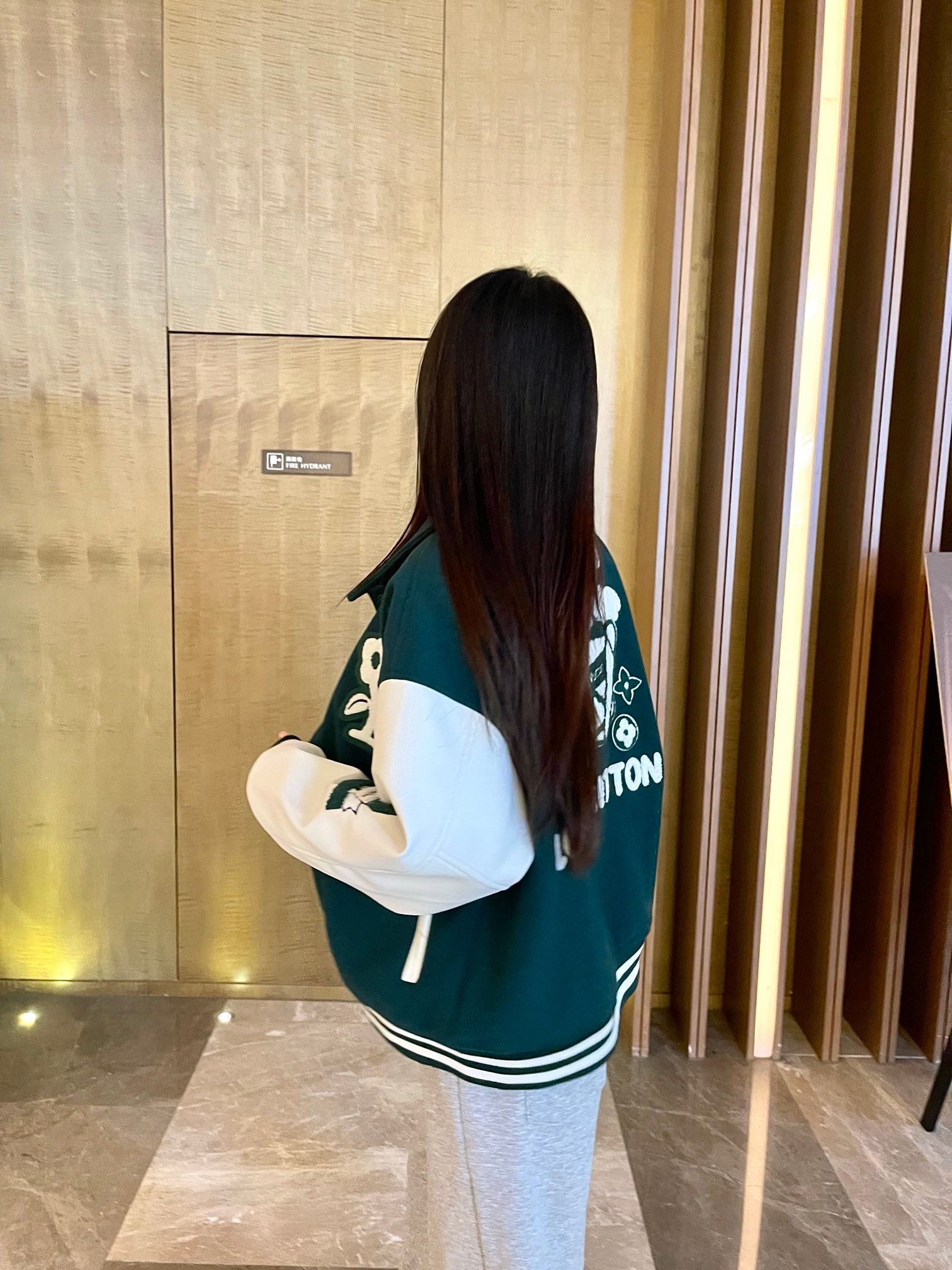 Louis Vuitton Cartoon Embroidery Baseball Jacket 