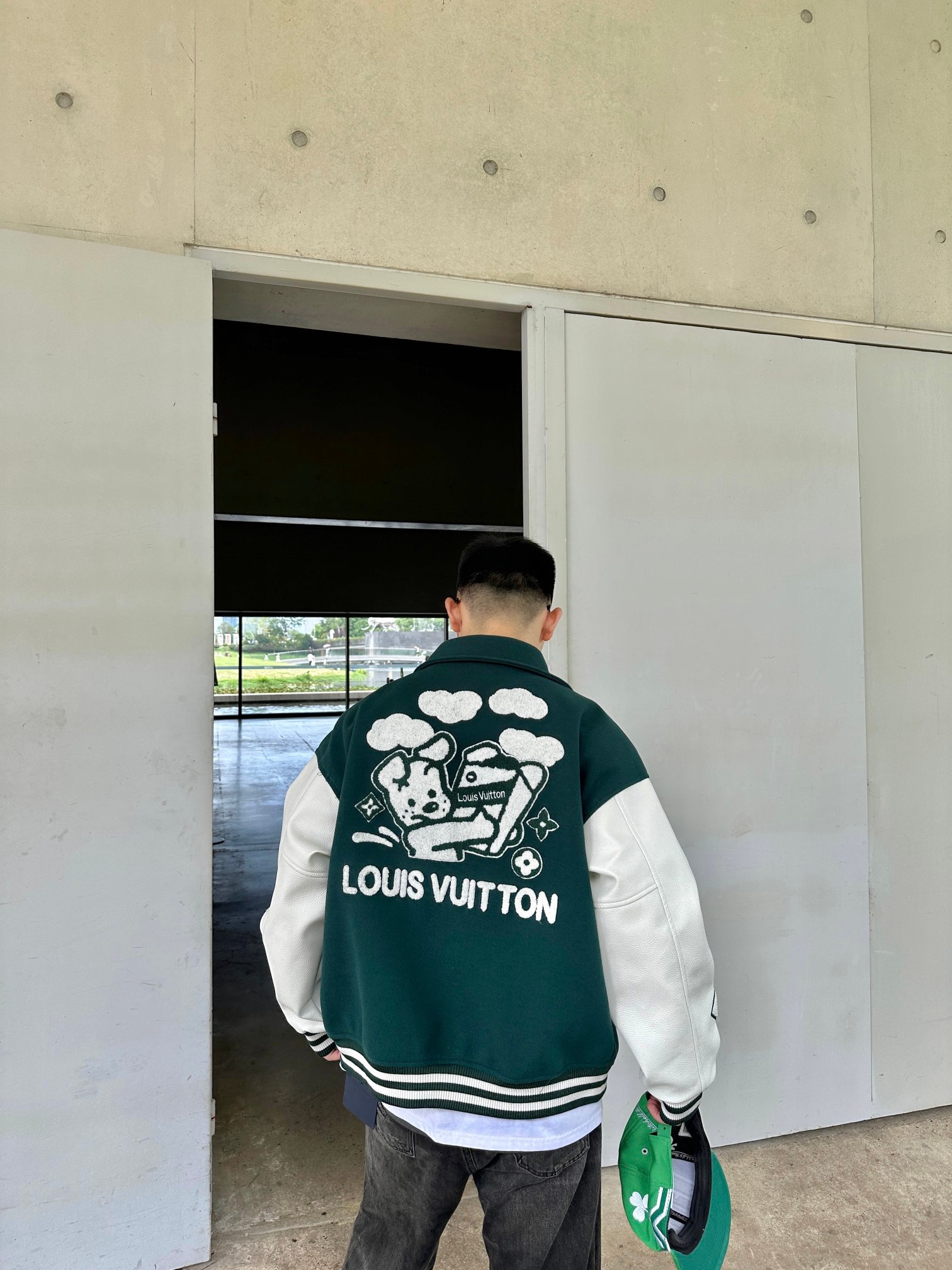 Louis Vuitton Cartoon Embroidery Baseball Jacket 