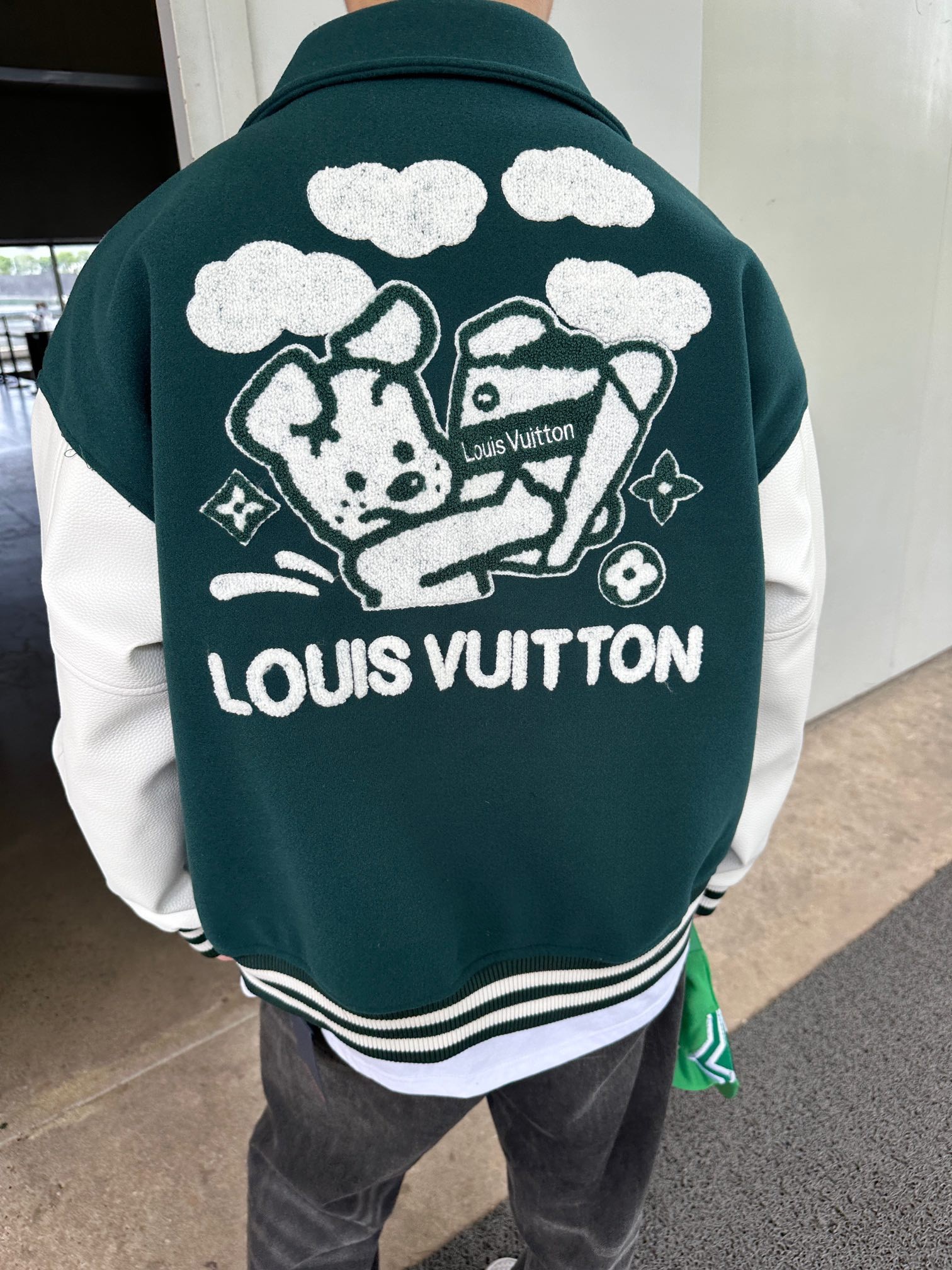 Louis Vuitton Cartoon Embroidery Baseball Jacket 