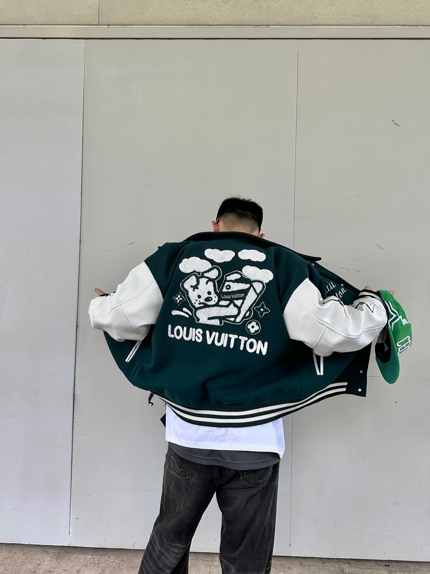 Louis Vuitton Cartoon Embroidery Baseball Jacket 