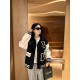 Louis Vuitton Flocked Monogram Embroidered Spliced Baseball Jacket