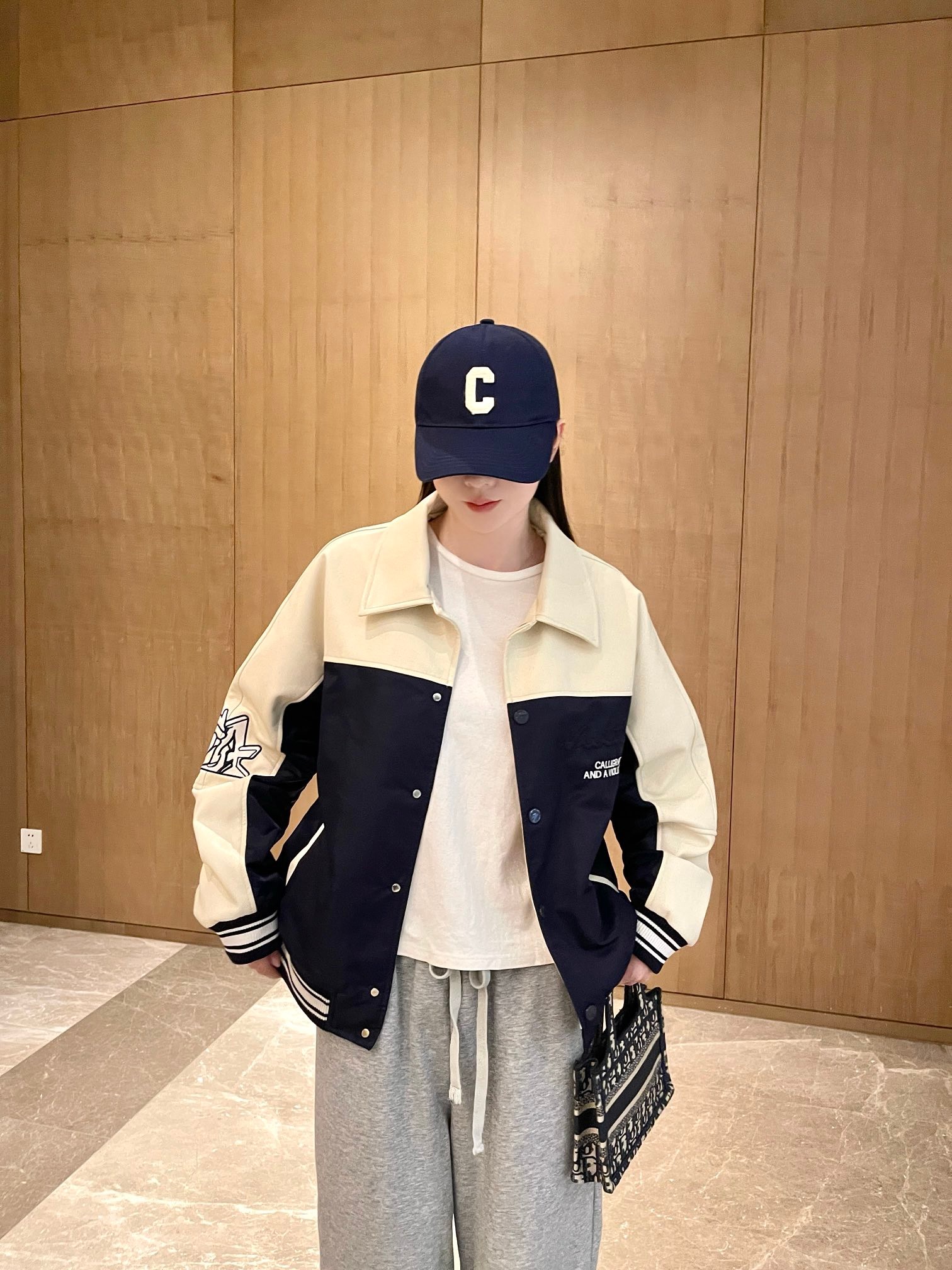 Louis Vuitton Embroidery Baseball Jacket 