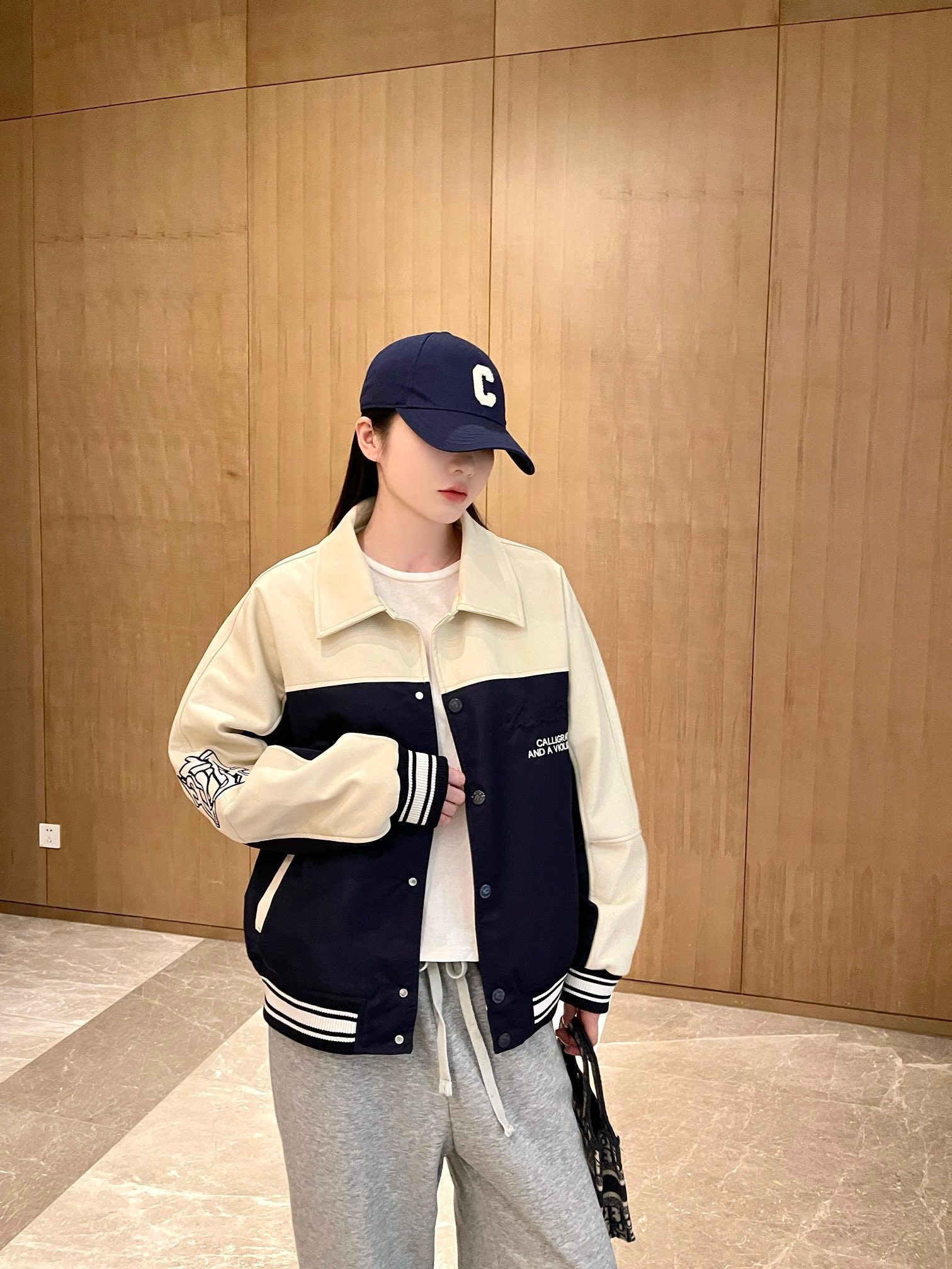 Louis Vuitton Embroidery Baseball Jacket 