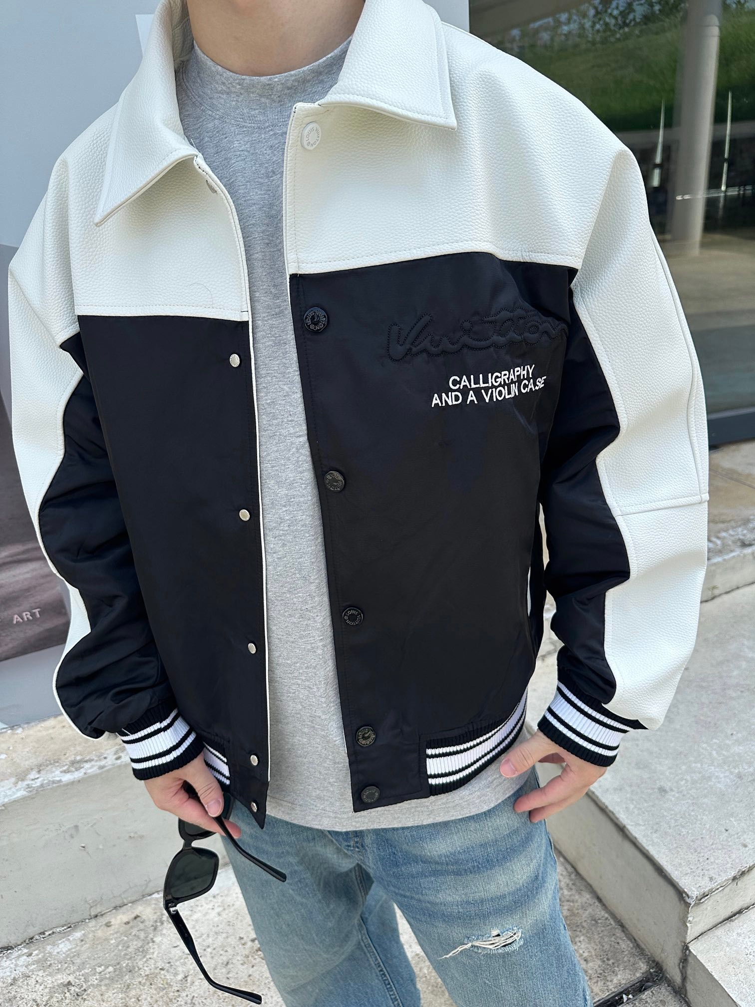 Louis Vuitton Embroidery Baseball Jacket 