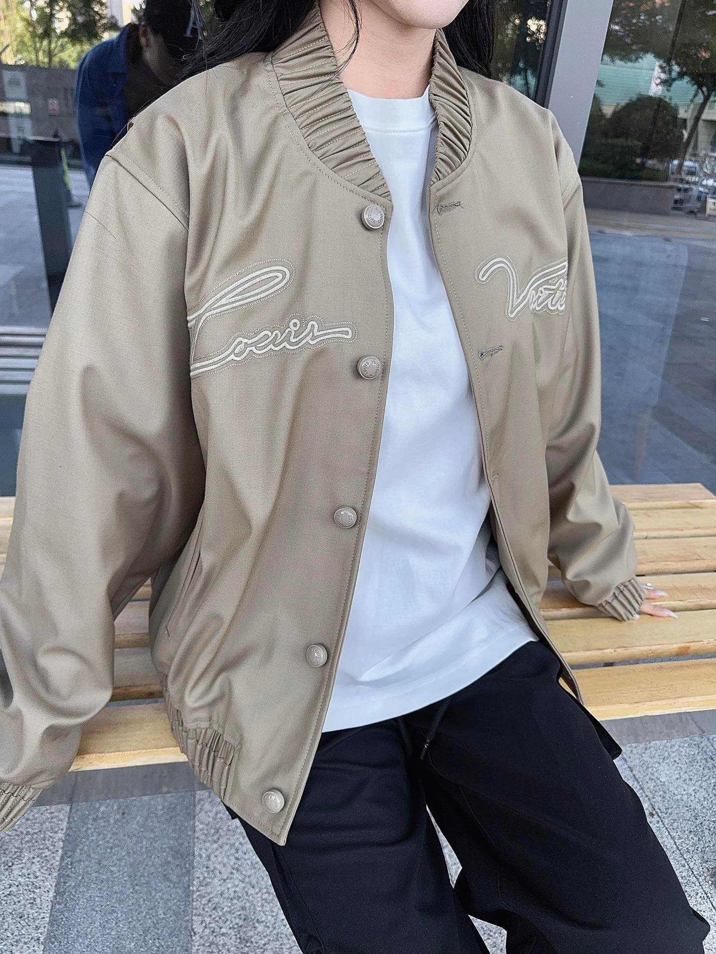 Louis Vuitton Embroidery Baseball Jacket 