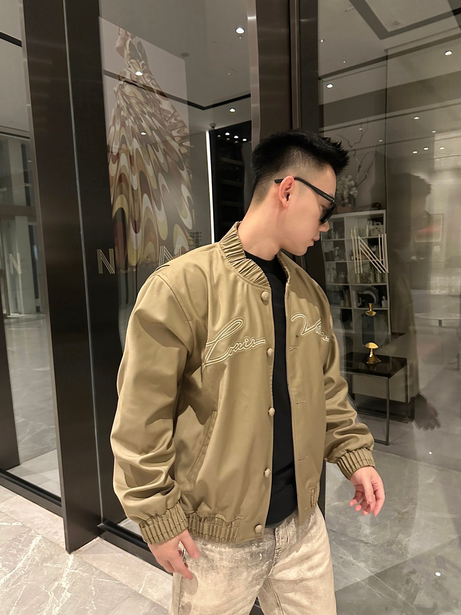 Louis Vuitton Embroidery Baseball Jacket 