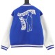 Louis Vuitton V Letter Embroidery Spliced Baseball Jacket Jacket