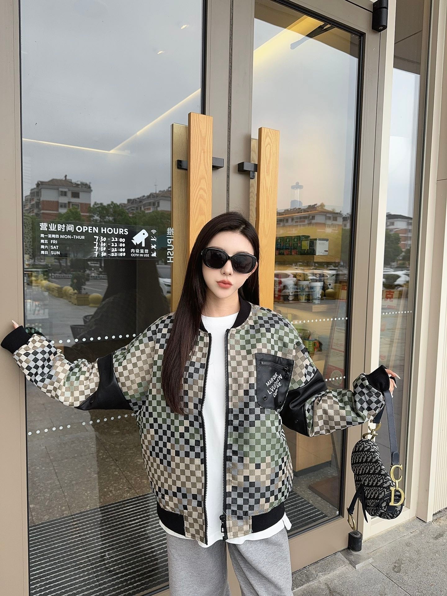 Louis Vuitton Checkered Flight Jacket 