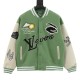 Louis Vuitton Badge Embroidery Patchwork Baseball Jacket Coat