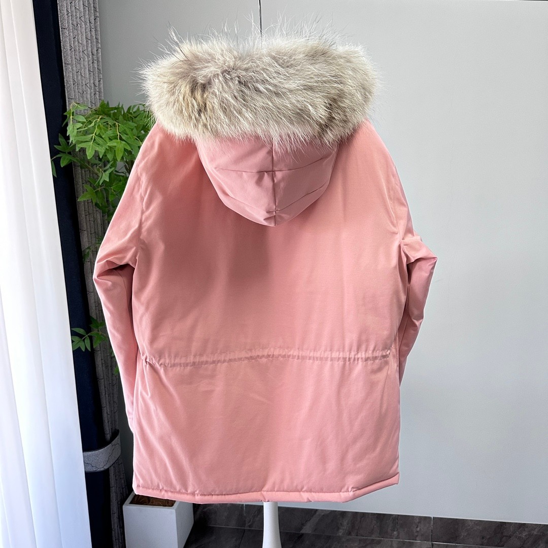 Canada Goose Expedition Parka Unisex Mid-Length Pink