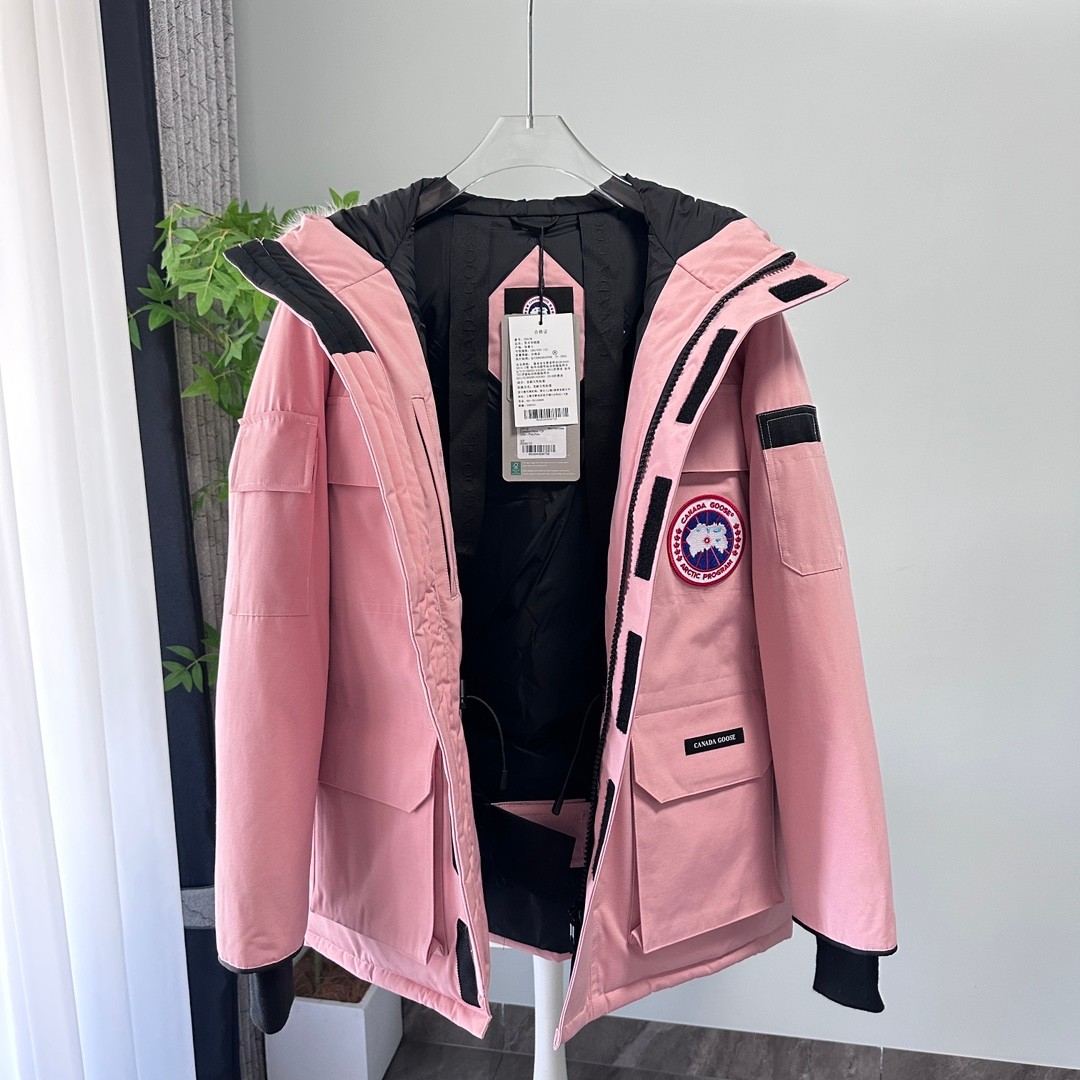 Canada Goose Expedition Parka Unisex Mid-Length Pink