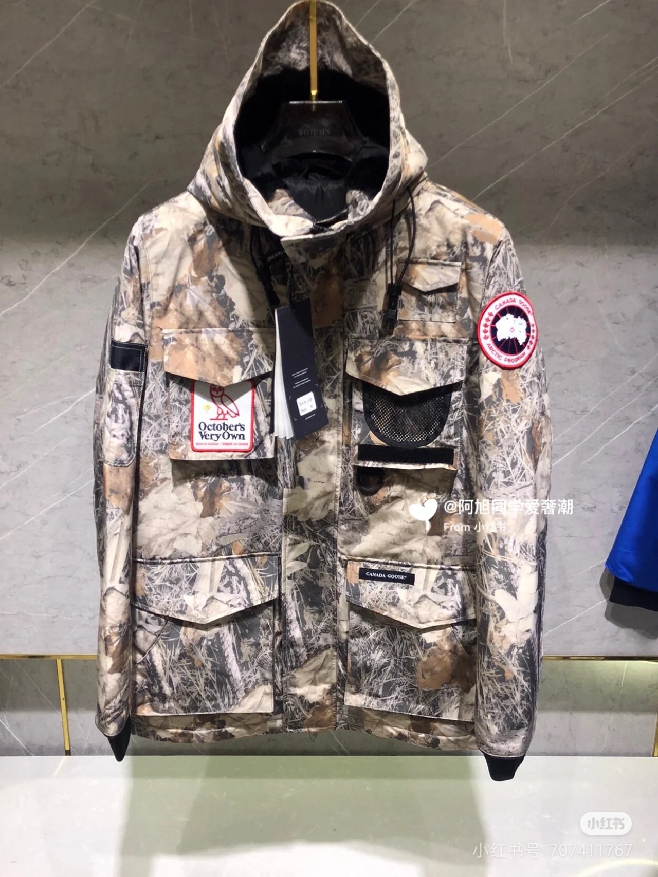 OVO x CANADA GOOSE Owl Collaboration Terrain Parka Down Jacket