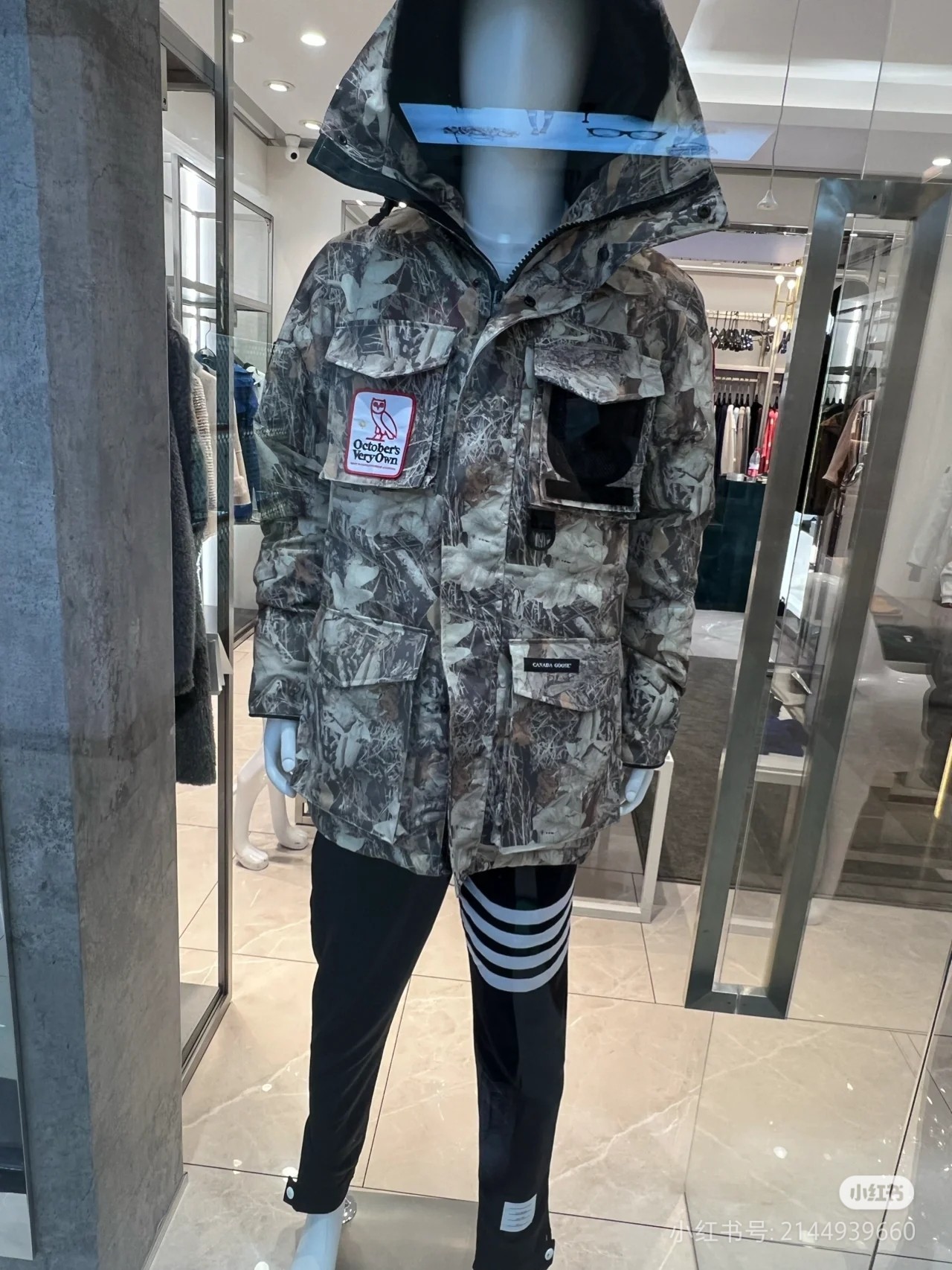 OVO x CANADA GOOSE Owl Collaboration Terrain Parka Down Jacket