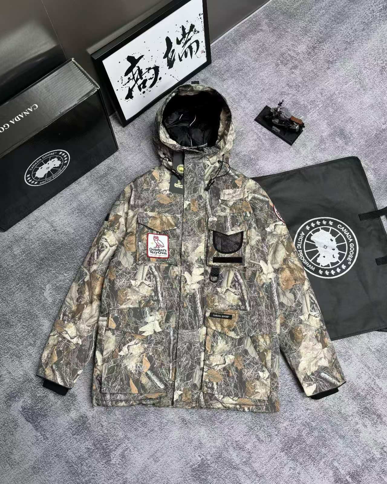 OVO x CANADA GOOSE Owl Collaboration Terrain Parka Down Jacket