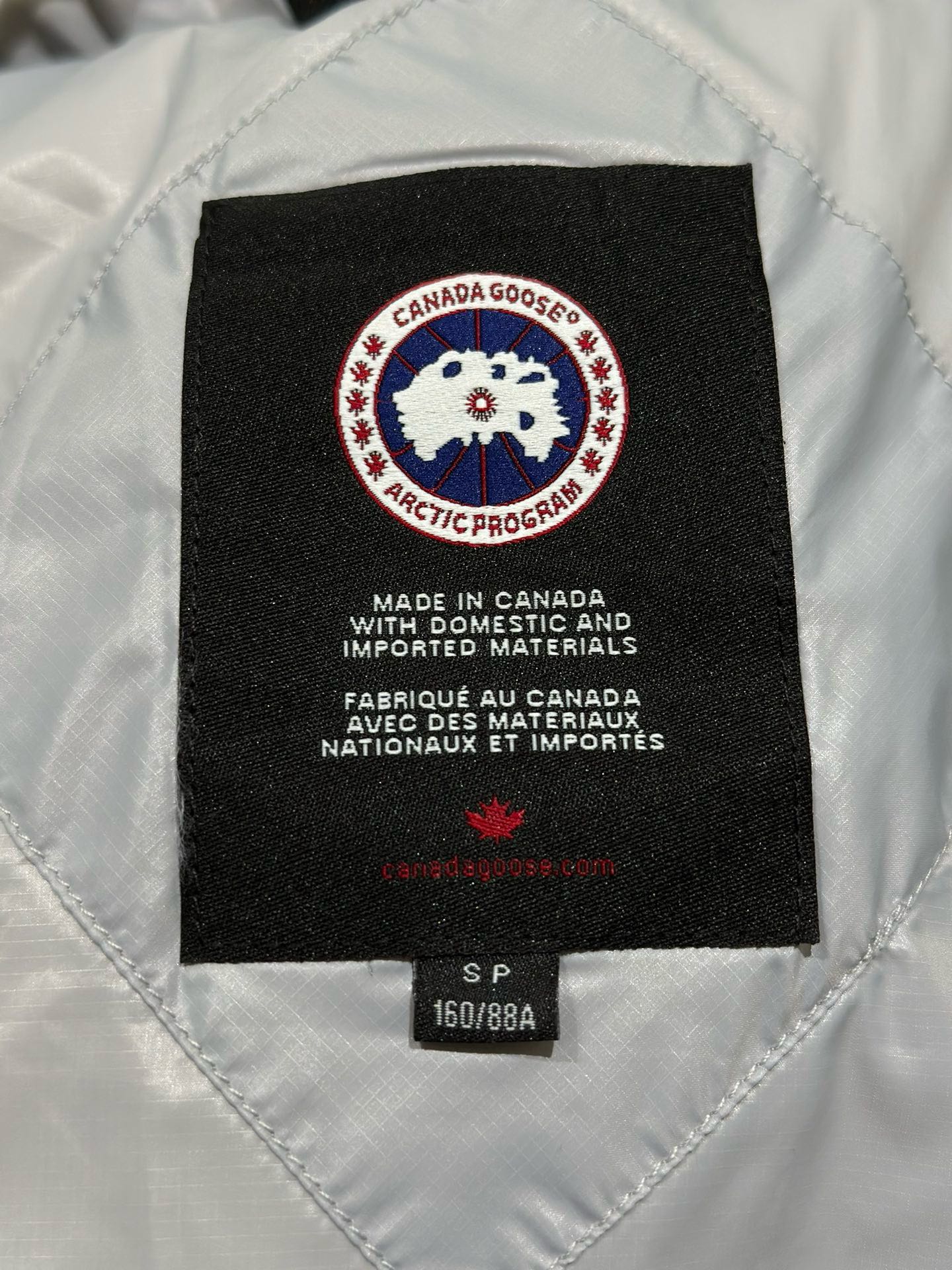  Canada Goose Cypress Cropped Puffer Women Down Coat Silver