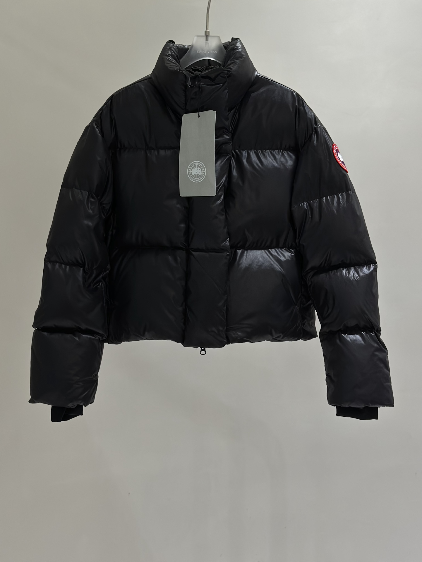  Canada Goose Cypress Cropped Puffer Women Down Coat Black