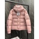 Moncle Maya 70 Winter Down Jacket Coat in Rose Pink