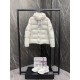 Moncle Maya 70 Winter Down Jacket Coat in White