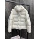 Moncle Maya 70 Winter Down Jacket Coat in White