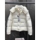 Moncle Maya 70 Winter Down Jacket Coat in White