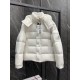 Moncle Maya 70 Winter Down Jacket Coat in White