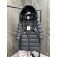 Moncler Boedic Long Women's Down Jacket Coat Black