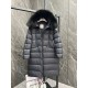 Moncler Boedic Long Women's Down Jacket Coat Black