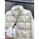 Moncler Women's Wool-Lined Zip-Up Cardigan