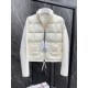 Moncler Women's Wool-Lined Zip-Up Cardigan