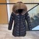 Moncler FULMARUS Chevron Long Fox Fur Down Jacket Original 