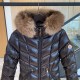 Moncler FULMARUS Chevron Long Fox Fur Down Jacket Original 