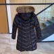 Moncler FULMARUS Chevron Long Fox Fur Down Jacket Original 