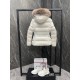 Moncler Boed Women's Short Down Jacket Coat with Fox Fur Collar