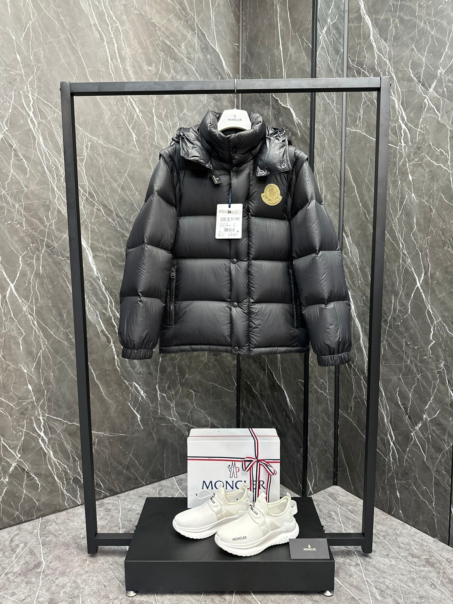 Moncler Cyclone 2-in-1 Down Jacket Coat